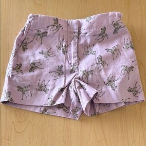 Crewcuts Purple Shorts with Zebra Print